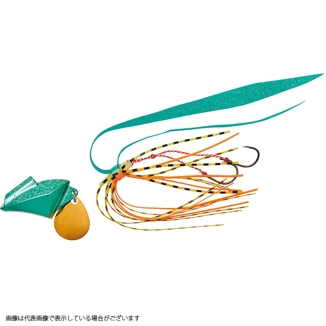 DAIWA Samurai Shore Rubber Free 30g Plated Green