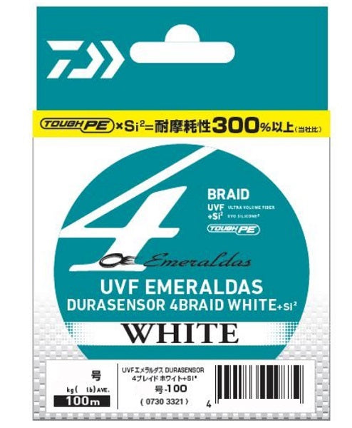 Daiwa UVF Emeraldas DURA Sensor x4 White #0.8-100m