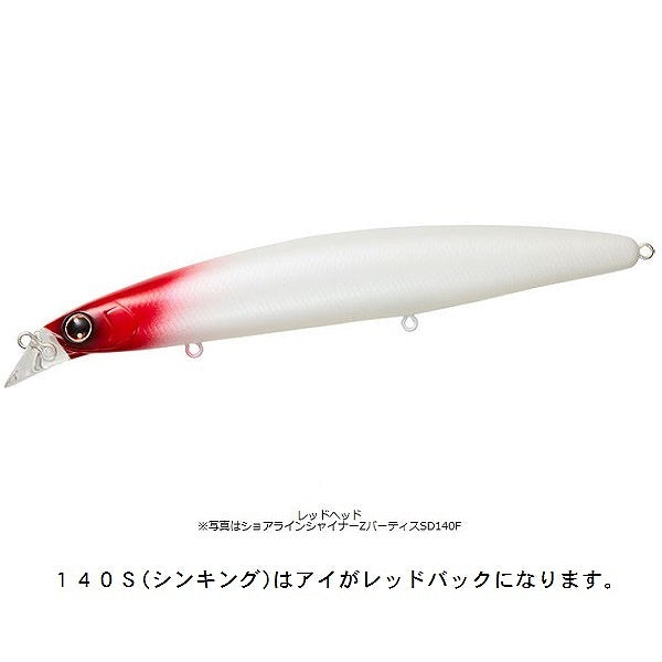 DAIWA Shoreline Shiner Z Vertis Slow Drive 140S Red Head