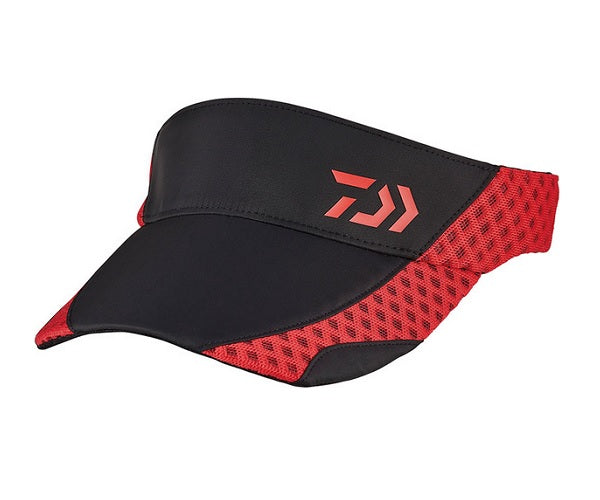 DAIWA DC-71020 Water-repellent sun visor, black red, free size