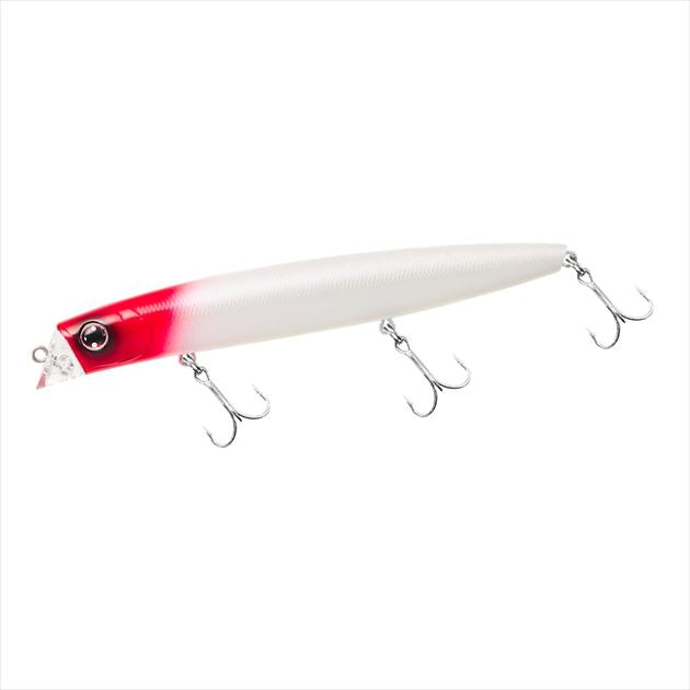 DAIWA Seabass Lure Morethan Cross Counter 125F Pearl Red Head