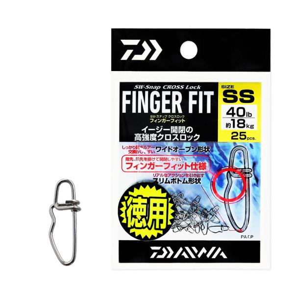 DAIWA SW Snap Cross Lock Finger Fit SS Value Pack