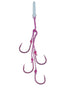 DAIWA Red Fang Replacement Hook ƒ¿KP (Keimra Pink) 4-piece step SSS