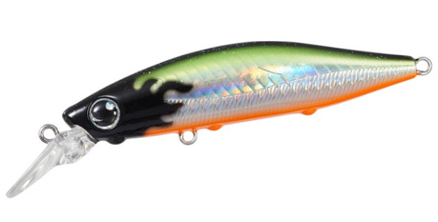 DAIWA Seabass Lure Morethan Bass Minnow 73S Adele Black Fire