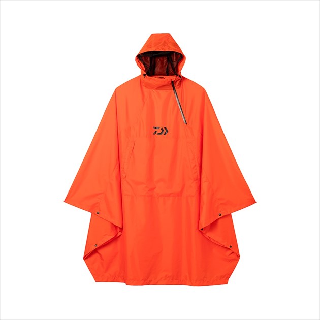 DAIWA Rainwear DJ-5222 Barrier Tech Poncho Orange Free Size