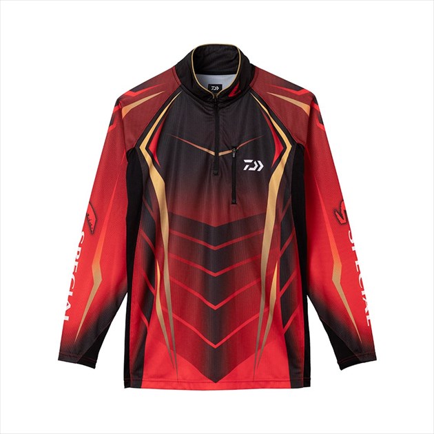 DAIWA Wear DE-7022 Special Ice Dry Long Sleeve Shirt Magma Black