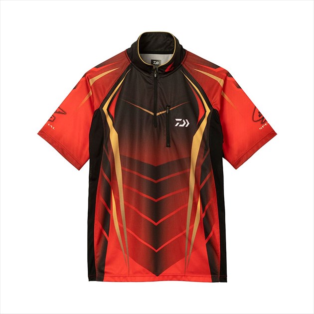 DAIWA Wear DE-7122 Special Ice Dry Short Sleeve Shirt Magma Black