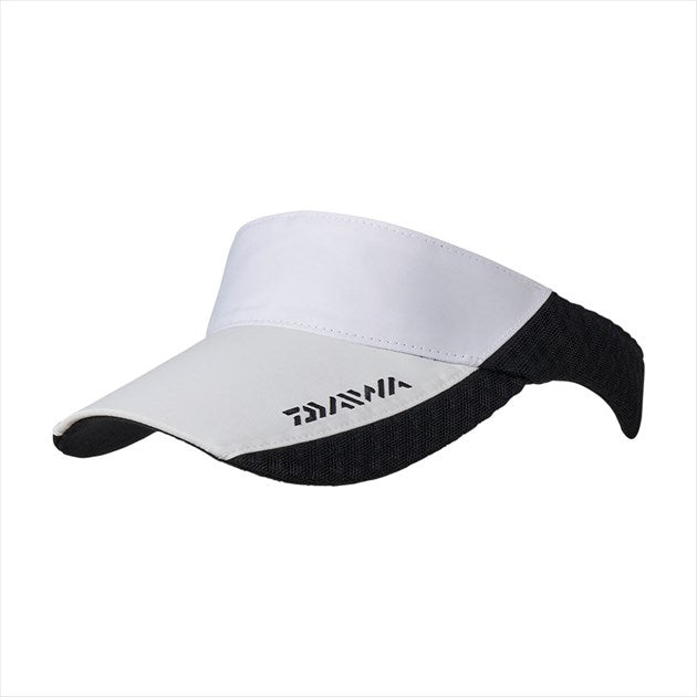 DAIWA Hat DC-7122 Water-repellent Design Mesh Sun Visor White Free Size