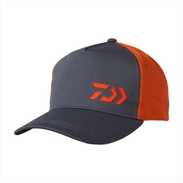 DAIWA Hat DC-9422 Moisture-absorbing and quick-drying cap Gunmetal x Orange Free size