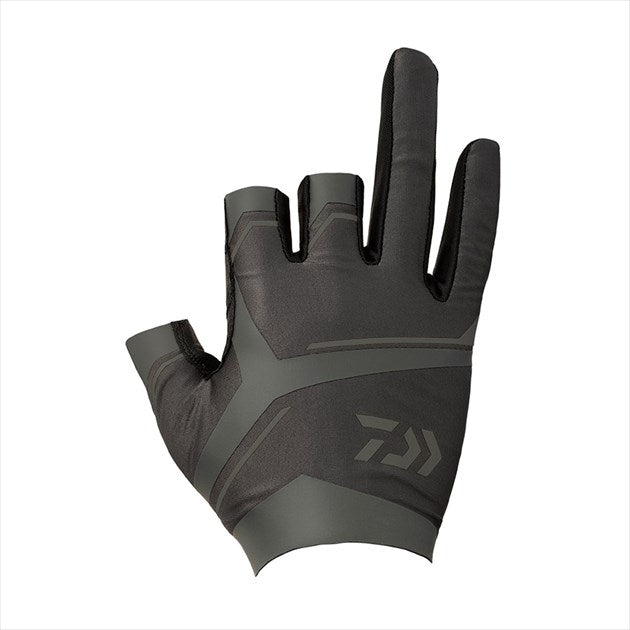 DAIWA Gloves DG-6022 Padded Stretch Fit Gloves 3-piece Cut Black M