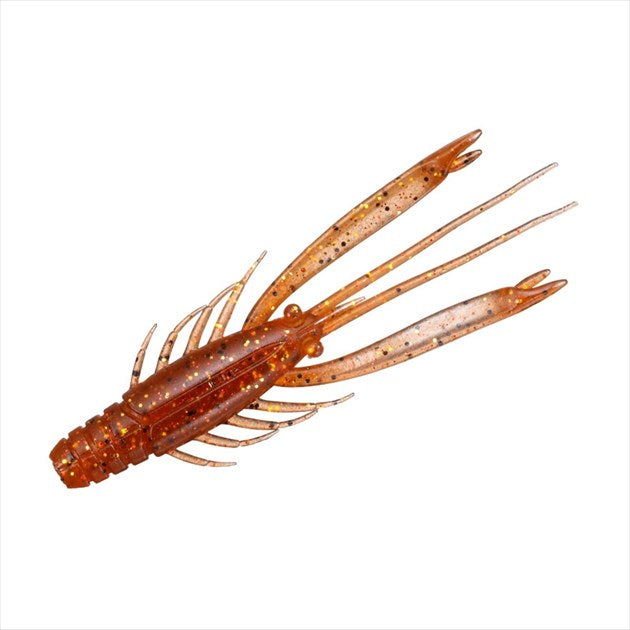 DAIWA Worm Silver Wolf Urban Shrimp 2.8 inch Shrimp Miso Red Gold