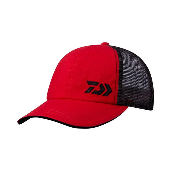 DAIWA Hat DC-7023 Camouflage Half Mesh Cap Red Free Size