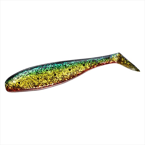 DAIWA Worm Ricky Shad 3.5 Green Gold Red Berry