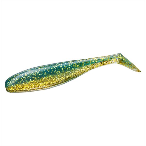 DAIWA Worm Ricky Shad 3.5 Clear Moss Gold