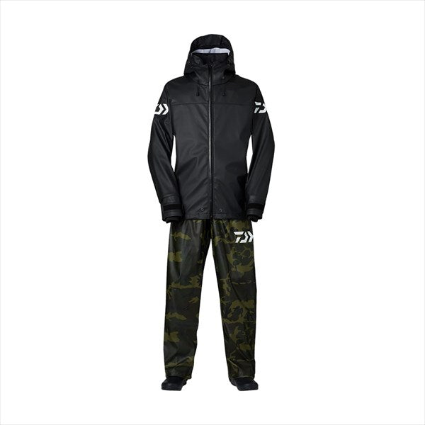 DAIWA Rainwear DR-6023 PU Ocean Light Rain Suit Black x Camo M