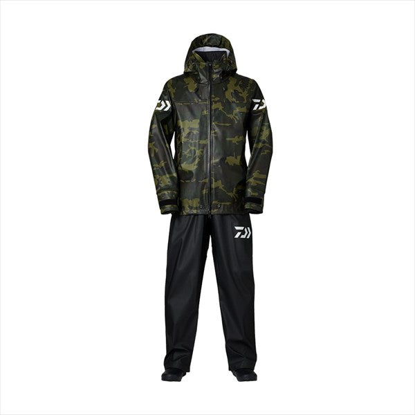 DAIWA Rainwear DR-6023 PU Ocean Light Rain Suit Green Camo M