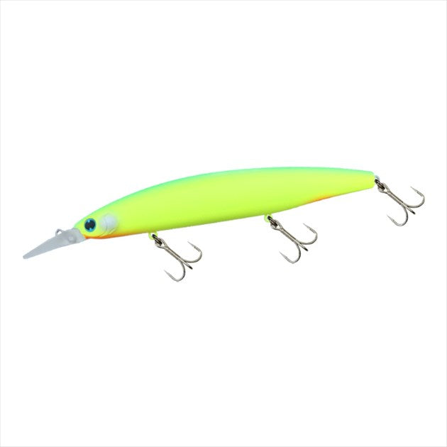 DAIWA Seabass Lure Shoreline Shiner Z Set Upper 145S DR Rattling Matte Lime Chart