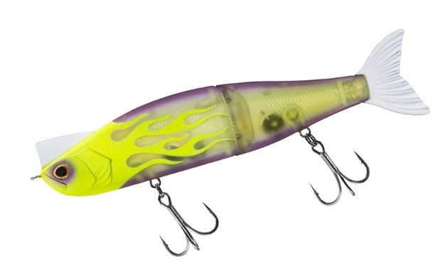 DAIWA Sea Bass Lure Morethan Lazy Fa Shad J 100S Chart Fire Clear Purple Sand