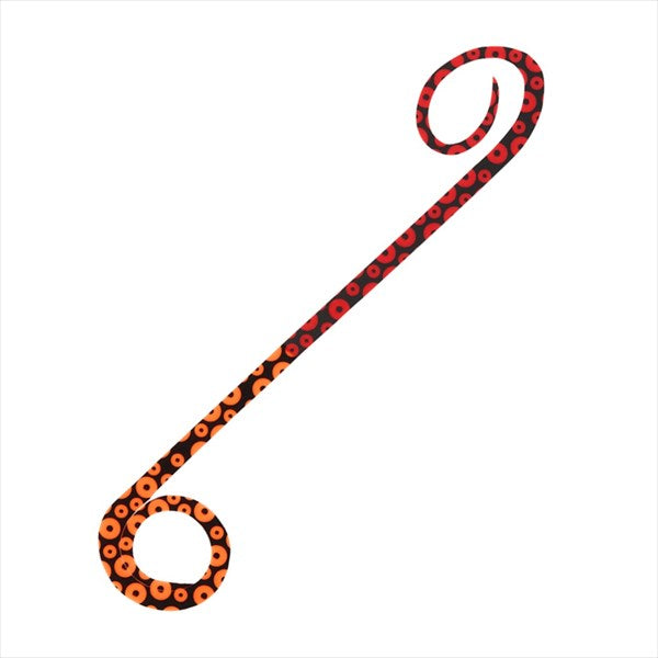 DAIWA Tairaba Red Fang Silicone Tie Twin Curly R Octopus Red + Octopus Orange