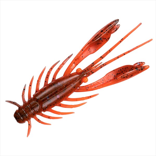 DAIWA Worm Silver Wolf Urban Shrimp 2.4 inch Red Claw