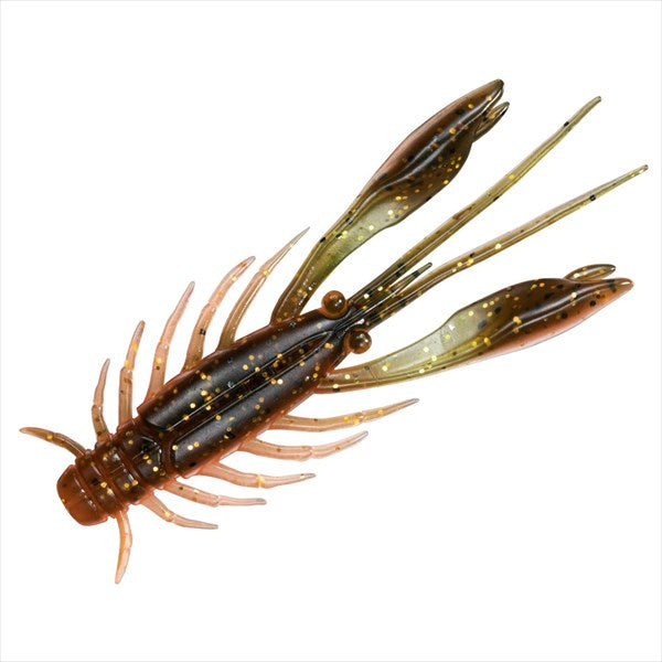 DAIWA Worm Silver Wolf Urban Shrimp 2.4 inches Green Pan Orange