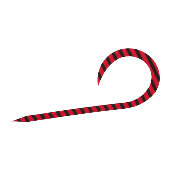 DAIWA Tairaba Red Fang Silicone Tie Single Curly R Red Zebra