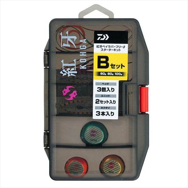 DAIWA Tairaba Red Fang Bay Rubber Free ƒÀ Starter Kit 60g, 80g, 100g B Set