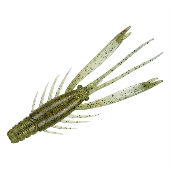 DAIWA Worm Silver Wolf Urban Shrimp 2.8 inches Light Olive