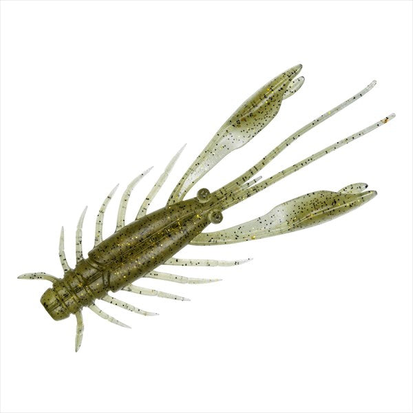 DAIWA Worm Silver Wolf Urban Shrimp 2.4 inches Light Olive