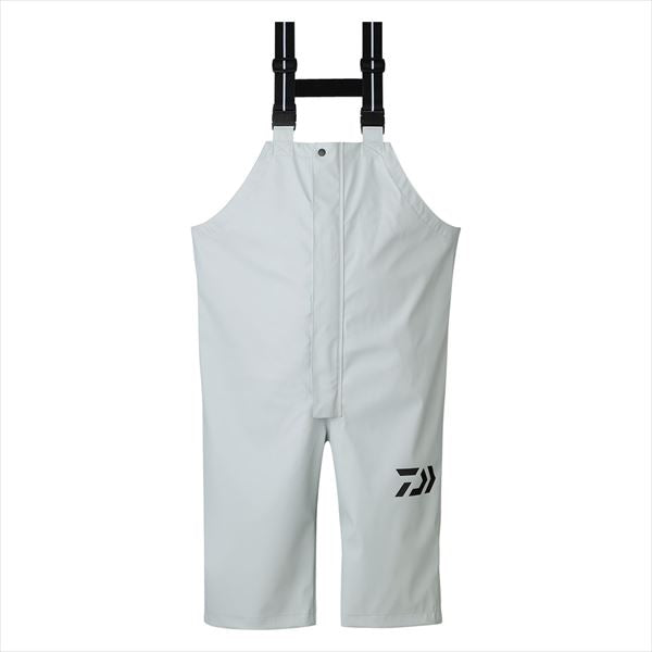 DAIWA Rainwear DR-6323P PU Ocean Half Overalls, Light Gray, M