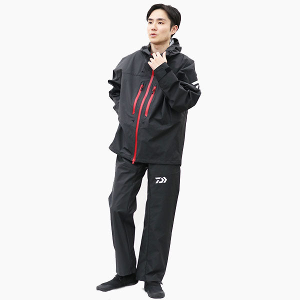 DAIWA Rainwear DR-9024 PVC Ocean Rain Suit Black M