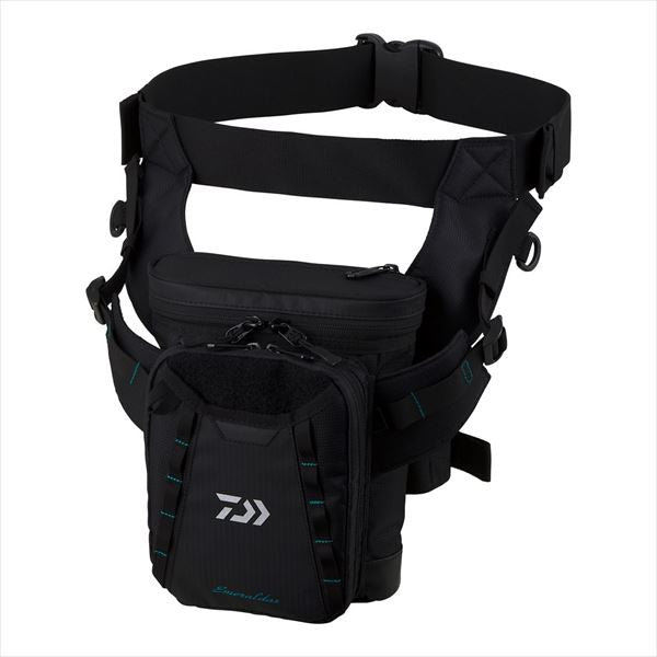 DAIWA Tackle Bag Emeraldas Tactical Thigh Bag (C) Black