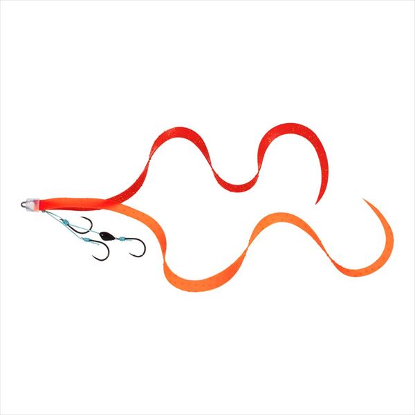 DAIWA Tairaba Red Fang Replacement Unit ƒÀSS Overdone Curly 3 Hooks Red Fang Orange + Red Lame