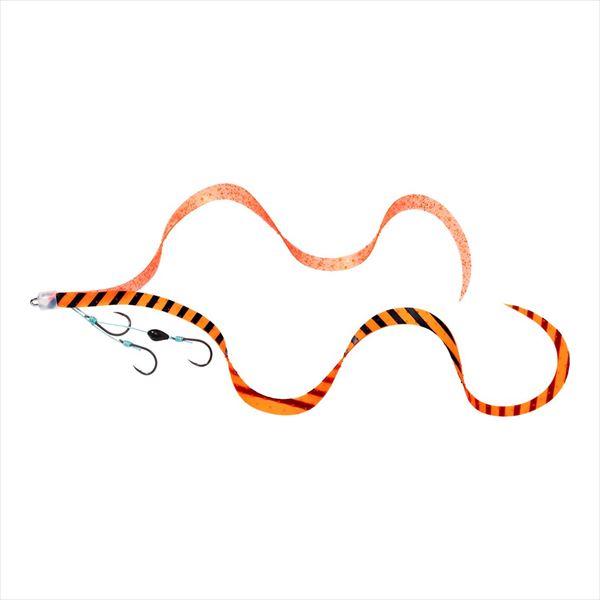 DAIWA Tairaba Red Fang Replacement Unit ƒÀSS Overly Curly 3 Hooks Orange Zebra + Keimura Orange