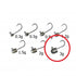 Jazz (Ishii Kogei) Jig Head DX Micro Barb R Type 3g #6 Fisherman P