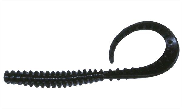 Crazy Ocean Tairaba Tairaba Sea Caterpillar Curly 2.8 inch #104 Silhouette Black