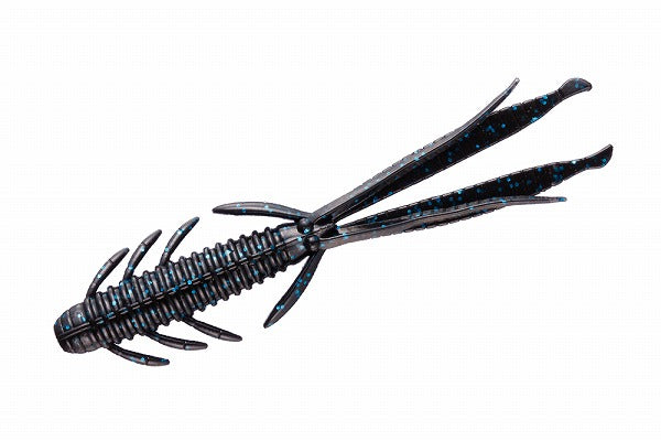 OSP Worm Drive Shrimp 6 inch W006 Black/Blue Flake