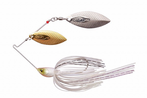 OSP Spinnerbait Buzzbait High Pitcher MAX 3/8oz Double Willow S06 Vivid Pearl White