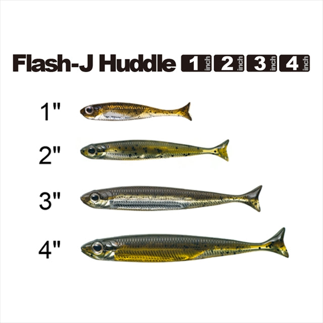 Fish Arrow Flash J Huddle 2 #01 Green Pumpkin/Silver