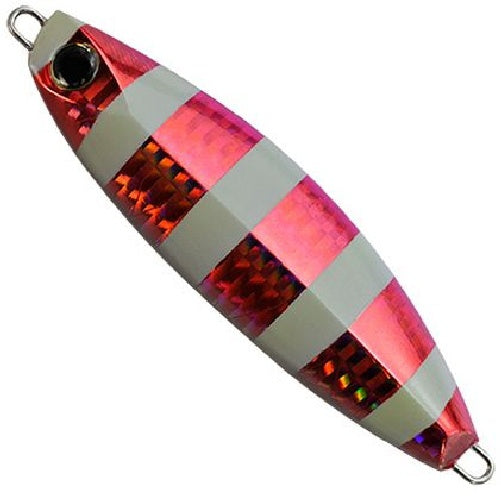 Anglers Republic Metal Jig Slow Brat S 200g Zebra Red