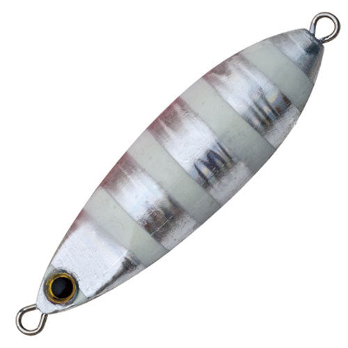 Anglers Republic Metal Jig Slow Brat Cast Slim 30g Zebra Glow