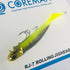 COREMAN Worm RJ-7 Rolling Jig Head #063 Gold Head/Chart Bait