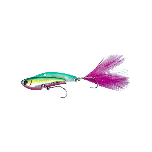 COREMAN Seabass Lure IP-25 Iron Plate High and Low Silver Claw 25G #006 Green Pink