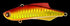 Longines Seabass Lure Kick Beat 70 15g 047: Gold Red Orange Berry (Vertical Holo)