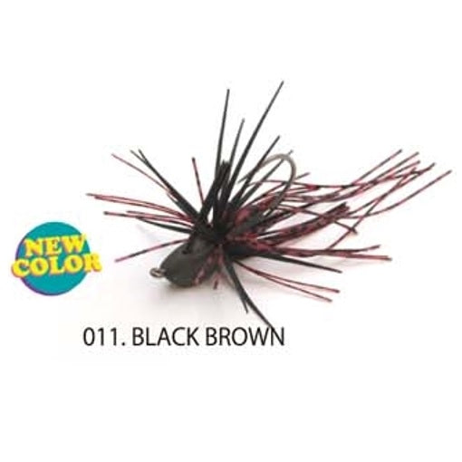 RAID JAPAN Rubber Jig Egudama Type-COVER 3.5g Black Brown