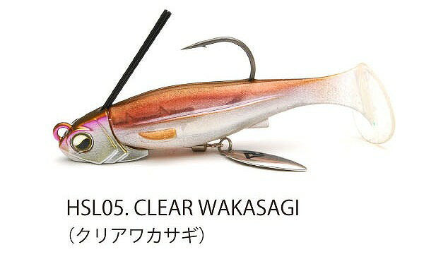 RAID JAPAN Worm Head Swimmer Libero 14g 05. Clear Smelt