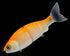GAN CRAFT Bass Lure Jointed Claw Ratchet 184F #02 Kinokuni Orange