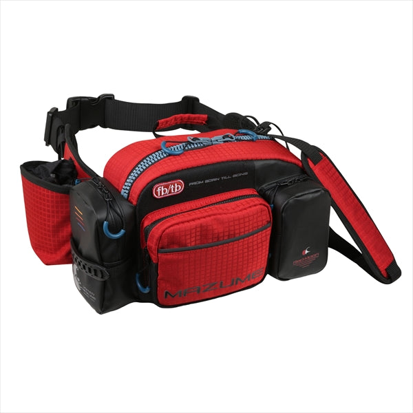 Orange Blue Tackle Bag MZBK-768mazume Red Moon Waist Bag V Red