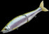 GAN CRAFT Bass Lure JOINTEDCLAW 178F #17 Half Mirror Smelt