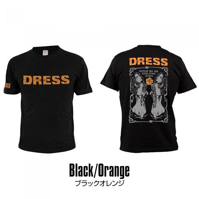 DRESS TWIN GIRLS T-shirt L Black/Orange